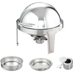 Mophorn lot de 2 plats à réchaud ronds avec couvercle en acier inoxydable de 6 litres, réchaud rond avec ... Mophorn lot de 2 plats à réchaud ronds avec couvercle en acier inoxydable de 6 litres, réchaud rond avec ...