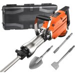 Mophorn - 2200w marteau de dmolition brise bton avec 6 burins moteur haute puissance, conception robuste ...
