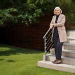 Mophorn - 59 pouces (l) rampes pour marches ext�rieures. kit de rampe d'escalier en acier inoxydable ...