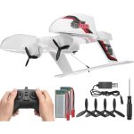 Mophorn avion rc - 2, 4 ghz 3 canaux, gyroscope 6 axes, 2 batteries, amphibie, vol facile pour tous