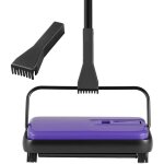 Mophorn balai m�canique avec largeur de balayage de 170 mm, con�u pour les sols et tapis, dot� d'un bac ...