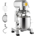 Mophorn - batteur sur socle commercial bol en acier inoxydable de 15 pintes, batteur lectrique robuste ...