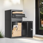 Mophorn - bo�te aux lettres ext�rieure s�curis�e, 98 cm, avec serrure, en acier galvanis� durable, antivol ...