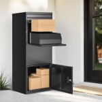 Mophorn bo�te aux lettres ext�rieure s�curis�e pour colis, 120 cm, avec serrure, bo�te de d�p�t en acier ...