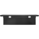 Mophorn bo�te � outils robuste en aluminium avec texture diamant�e, dimensions 1770x501x465mm, coffre ...