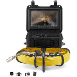 Mophorn - camera deinspection des canalisations 9  720p, cable de 165 pieds50 m camera endoscopique12 ...