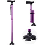 Mophorn - canne de marche pliable pour homme et femme, hauteur r�glable sur 8 niveaux, base pivotante ...