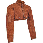 Mophorn cape de soudage en cuir, �quipement de s�curit� en cuir de vache ignifuge et durable pour hommes ...