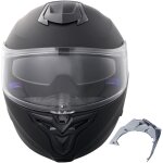 Mophorn casque de moto, casque abs intelligent intgral avec emplacement bluetooth et lentille interchangeable ...