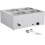 Mophorn chauffe - plat �lectrique � vapeur 1500 w, buffet chauffant en acier inoxydable, bain - marie ...