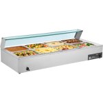 Mophorn chauffe - plat �lectrique � vapeur 1700 w, buffet chauffant en acier inoxydable, bain - marie ...