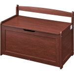 Mophorn - coffre  jouets en bois pour enfants, grande bote de rangement avec couvercle rabattable et ...