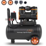 Mophorn ? compresseur d'air 4, 8 gallons ? 1, 2 cv ? 2, 2 cfm � 90 psi ? sans huile ? ultra silencieux ...