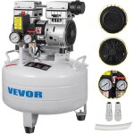 Mophorn - compresseur d'air sans huile 30 l, compresseur silencieux a air comprime 850 with 1. 1 hp compresseu ...