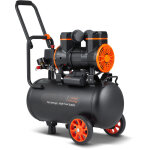Mophorn - compresseur deair 6. 3 gallon, 2hp, 3. 35 cfm @ 90 psi, sans huile, max 116 psi, 70 db ultra ...