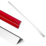 Mophorn corni�res de protection murale en acier inoxydable 25 x 25 x 1217 mm lot de 10, angle � 90� avec ...