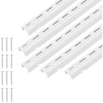 Mophorn cr�maill�re d'�tag�re murale, 1536 mm, rail vertical � perforation double, lot de 5, acier robuste ...