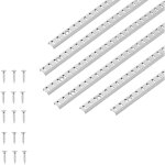 Mophorn cr�maill�re d'�tag�re murale, 1846 mm, ensemble de 20 rails perfor�s r�glables en acier robuste ...