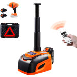 Mophorn cric �lectrique pour voiture, 5 tonnes / 11 000 lb, avec cl� �lectrique, lumi�re led et t�l�commande, ...