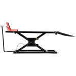 Mophorn cric de moto avec capacit� de charge 680 kg, pont �l�vateur pneumatique hauteur de levage 18 ...
