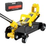 Mophorn - cric de sol  profil bas de 1, 5 tonne, cric hydraulique robuste en fer pour voiture, pompe ...