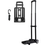 Mophorn diable pliant � 2 roues, chariot � bagages compact, capacit� de charge 49, 9 kg, avec corde �lastique ...