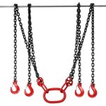 Mophorn �lingue � cha�ne 5 / 16  x 10 pi, palan � moteur g80 avec crochets, capacit� de 11 000 lb, crochets ...