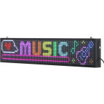 Mophorn enseigne lumineuse led programmable 99x19 cm, panneau d?affichage num�rique couleur pleine p10, ...