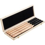 Mophorn ensemble de 4 outils de tournage pour tour � bois, comprenant des ciseaux � bois avec fraises ...
