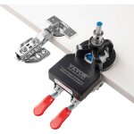 Mophorn - vevor gabarit de charniere dissimulee 35 mm outil pose charniere precis en alliage dealuminium ...