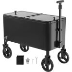 Mophorn glaci�re � roulettes isotherme de 75, 71 l, chariot ext�rieur � deux niveaux, �quip�e de roulettes ...