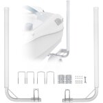 Vevor guides de remorques de bateaux 121, 5cm largeur reglable de 16 cm guide de mise a leau galvanisee ...