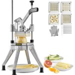 Mophorn - hachoir commercial avec 4 lames ? coupe - l�gumes et fruits en acier inoxydable, coupe - frites, ...