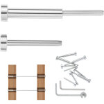 Mophorn - kit de garde - corps  cble invisible, lot de 20, rcepteur en acier inoxydable t316 de 3, ...