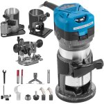 Mophorn - kit d'outils pour toupie � bois 710 w d�fonceuse �lectrique � main 30 000 tr / min plastifieuse ...