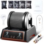 Mophorn kit de polisseuse  roche, machine  polir les roches de 2, 5 lb, 9 rglages de vitesse, minuterie ...