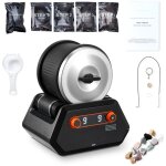 Mophorn kit de polisseuse  roche, machine  polir les roches de 4 lb, 9 rglages de vitesse, minuterie ...