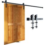 Mophorn - kit de quincaillerie pour porte de grange coulissante de 8 pieds, capacit de 330 lb, kit de ...