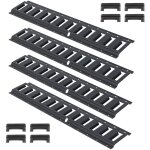 Mophorn kit de rails d'arrimage e track, rails en acier de 2 pieds, lot de 4, chargement scuris et ...