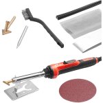 Mophorn - kit de soudure plastique, fer � souder plastique double puissance 60 w / 100 w avec 3 pointes ...