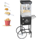 Mophorn machine � pop - corn avec chariot, puissance de 800 w, bol en acier inoxydable de 0, 2 kg, capacit� ...