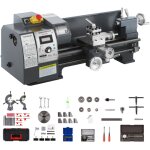 Mophorn - mini tour  mtaux 750w 8x16 pouces, vitesse variable 50 - 2500 rpm, cne de broche mt3, avec ...