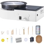 Mophorn mini tour de potier �lectrique avec plateau tournant de 158 mm, rotation bidirectionnelle, vitesse ...