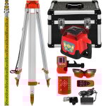 Mophorn - niveau laser rotatif autonivelant rouge, balayage  360 degrs, porte de 500 m, livr avec ...