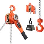 Mophorn palan � cha�ne � levier manuel, capacit� de 0, 75 t, �quip� d'une cha�ne en acier alli� g80 de ...