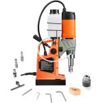 Mophorn perceuse magntique: moteur de 1 450 w, diamtre de perage de 4, 1 cm, perceuse  colonne lectrique ...