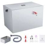 Mophorn - piège à graisse commercial, 40 lb, intercepteur d'entrée latérale, sous l'évier en acier inoxydable, ... Mophorn - piège à graisse commercial, 40 lb, intercepteur d'entrée latérale, sous l'évier en acier inoxydable, ...