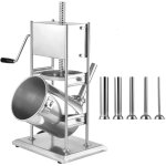 Mophorn poussoir � saucisses manuel 10 l, appareil vertical en acier inoxydable, �quip� d'une ensacheuse ...