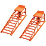 Mophorn rampe de levage pour voiture, lot de 2, avec cric hydraulique 5 t, hauteur r�glable de 27 � 36 ...