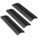 Mophorn rampe de protection pour c�bles, ensemble de 3 pi�ces, passage de c�bles au sol avec canal de ...